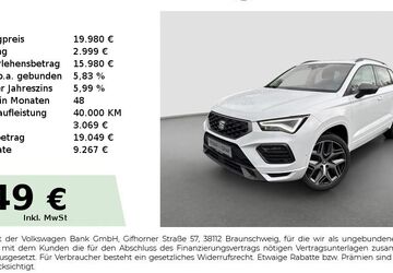 Seat Ateca 105.590 km 18.480 &euro; Cadolzburg 90556